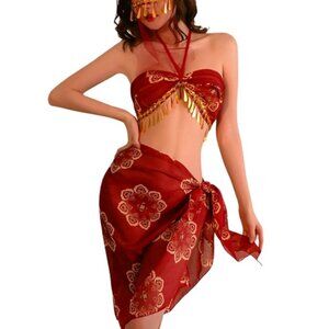 Gypsy Bollywood Dancer Costume NWOT One Size